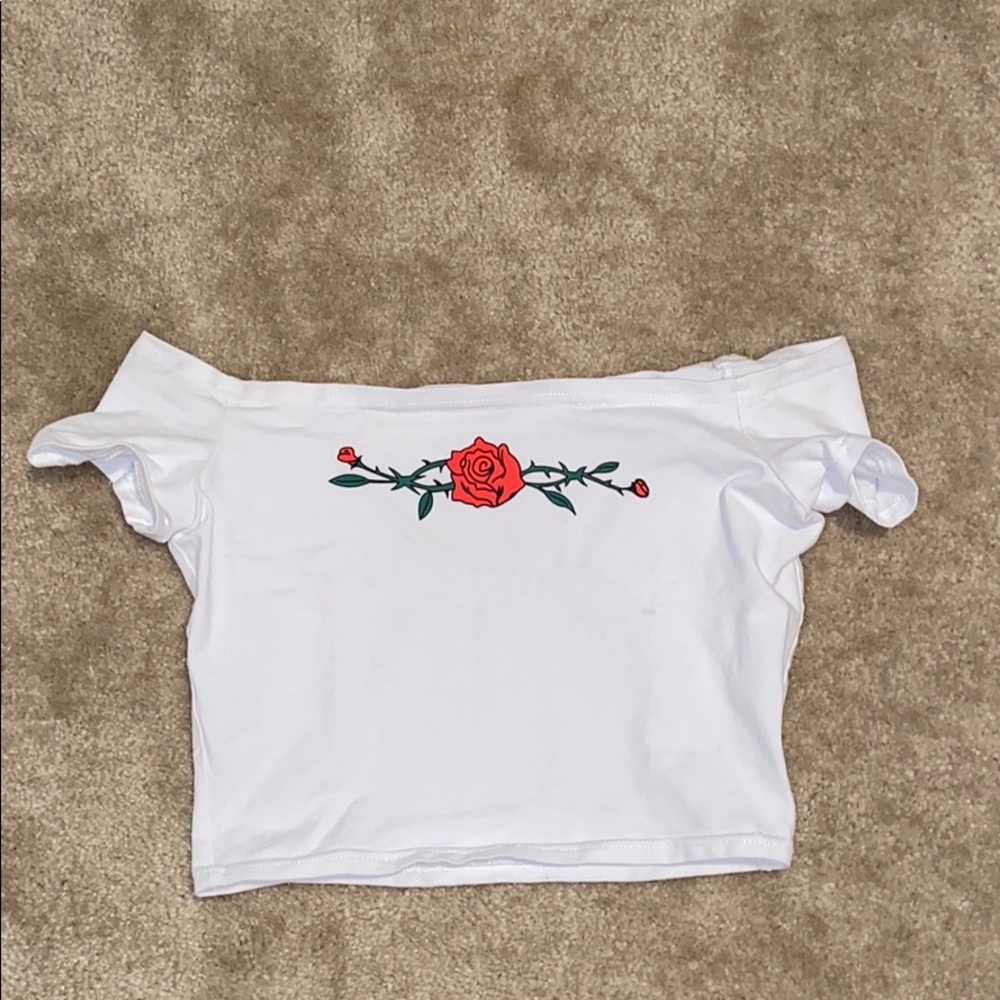 Rose crop top